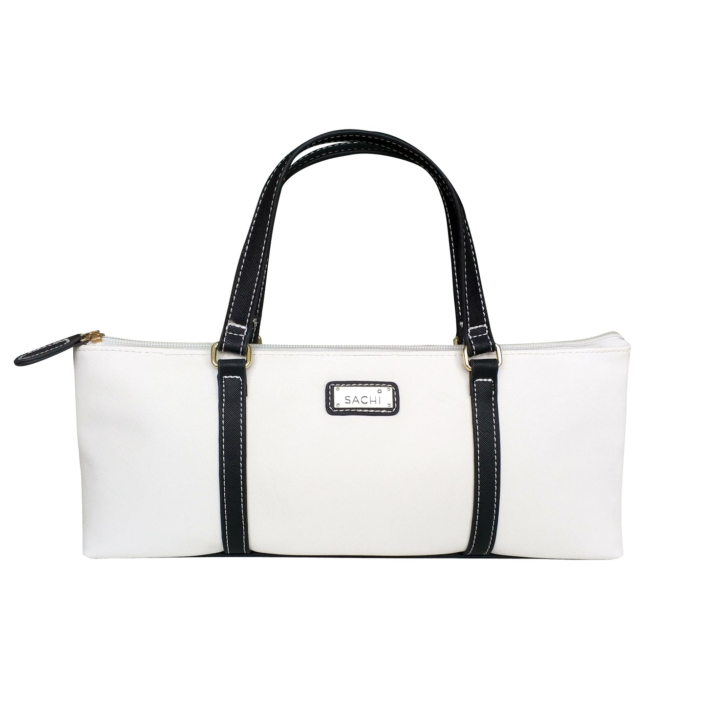 Sachi insulated Wine purse - black and white