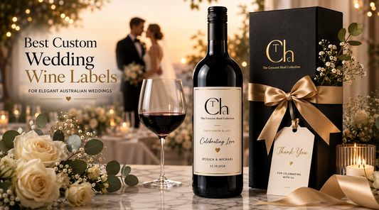Best Custom Wedding Wine Labels for Elegant Australian Weddings