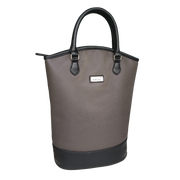 Sachi Insulated Two Bottle Wine Tote - Taupe