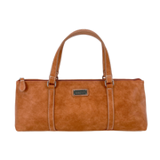 Sachi Insulated Wine Purse - Brown Faux Leather
