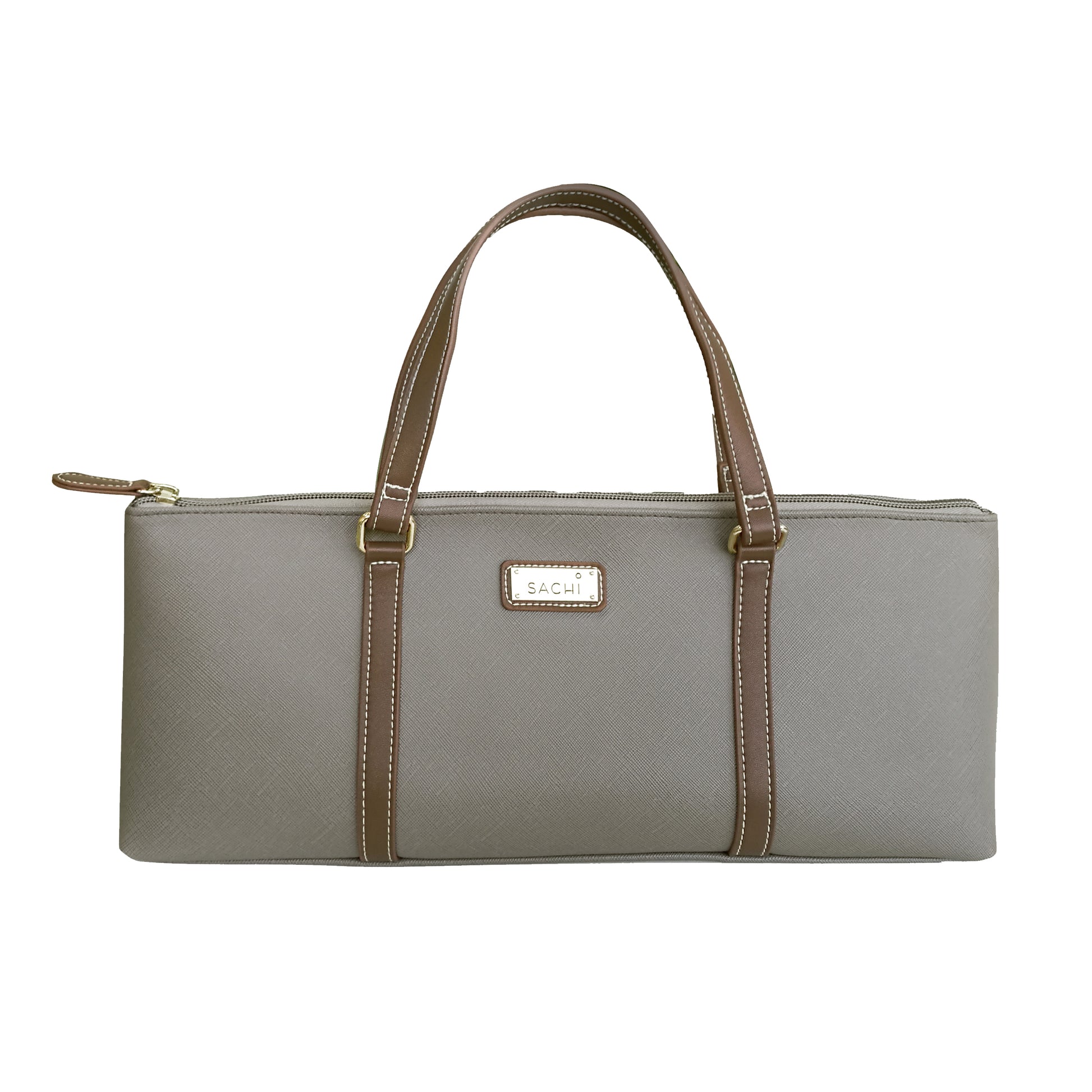 Sachi insulated Wine purse Taupe - Main Image