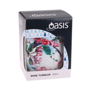 Oasis stainless Steel double wall Insulated wine Tumbler 330ml Spring Blossom