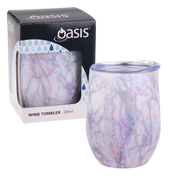 Oasis stainless Steel double wall Insulated wine Tumbler 330ml Quartz