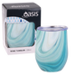 Oasis stainless Steel double wall Insulated wine Tumbler 330ml Blue Marble