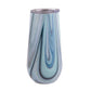 Oasis stainless Steel double wall Insulated champagne Flute 180ml Blue Marble